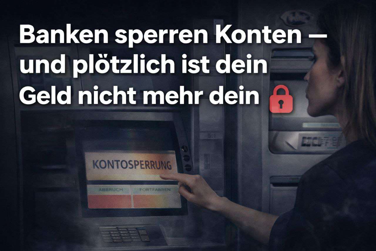 Banken sperren Konten – und plötzlich ist dein Geld nicht mehr dein Geld Banken sperren Konten – und plötzlich ist dein Geld nicht mehr dein Geld