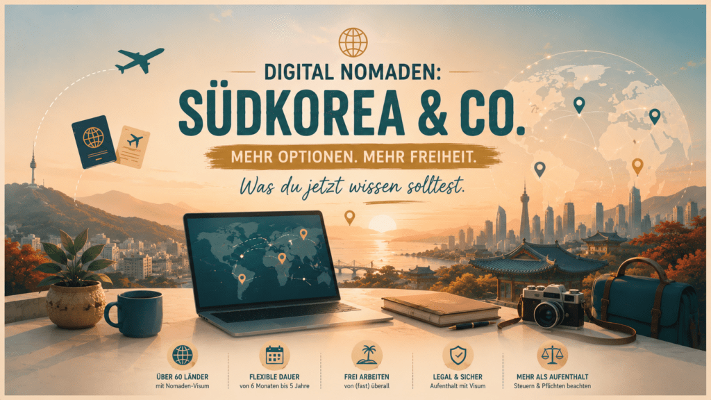 Symbolbild digitale Nomaden und Visa-Trends 2026