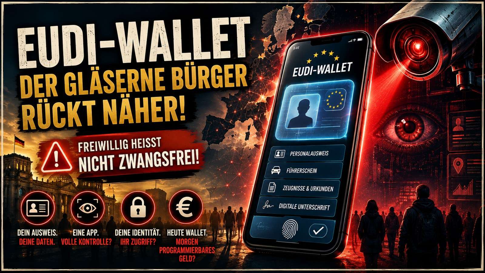 EUDI-Wallet und der gläserne Bürger: Kritik an der digitalen Ausweis-App der EU
