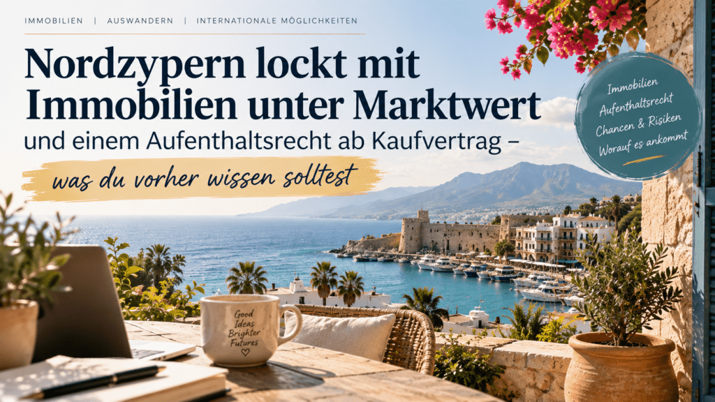 Nordzypern Immobilien kaufen: Küstenvilla als Symbolbild